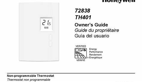 Honeywell Pro Series Th6220u2000 Manual Pdf
