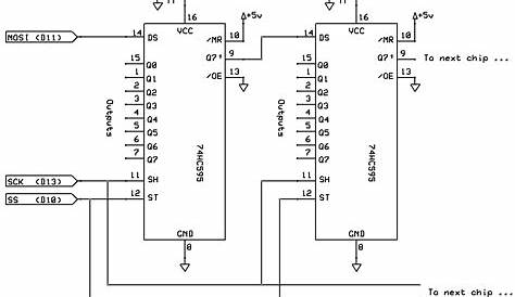 Gammon Forum : Electronics : Microprocessors : Using a 74HC595 output