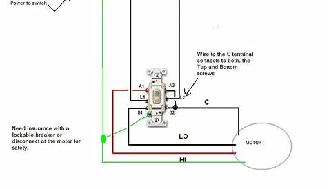 230v 2 Speed Motor Dpdt Switch Wiring Diagram