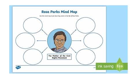 FREE! - Rosa Parks Mind Map Worksheet (teacher made)