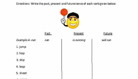 future tense verb worksheet free