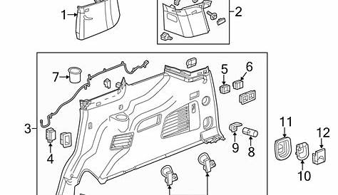 2004 chevy tahoe interior parts diagram