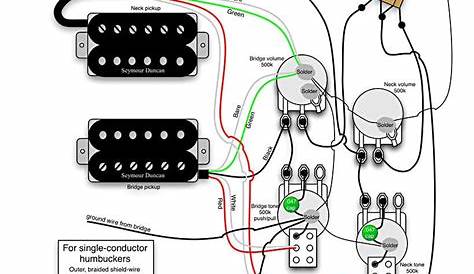guitar pickup schematic diagram