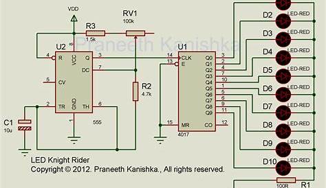 Knight Rider Electronic Circuit Diagrams