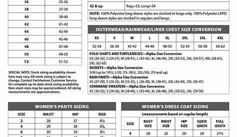 women's to youth size chart