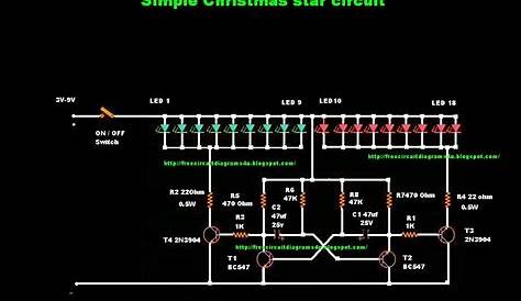 led christmas star circuit diagram