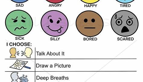 Feelings Chart/Emotions activity/emotional | Etsy