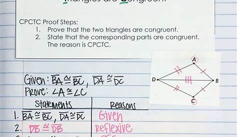 geometry cpctc worksheets