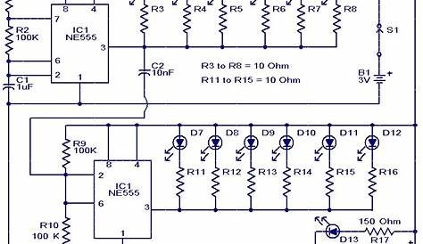 Flashing LED unit - Electronic Circuits and Diagrams-Electronic