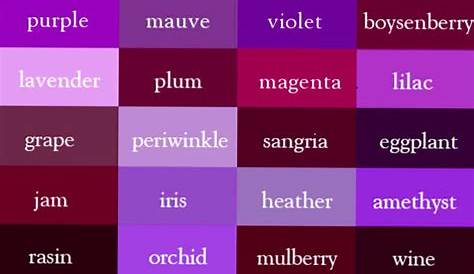 Downtown Waukesha | Purple color chart, Purple colour shades, Color