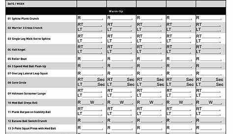 Reverse The Trend: P90X2 Workout Sheet (LARGE PRINT)