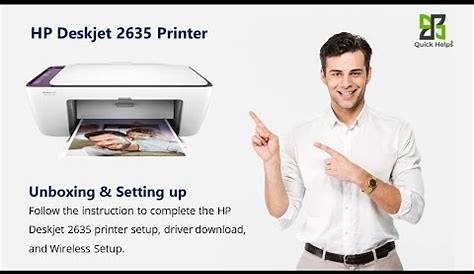 HP Deskjet 2635 printer setup | Unbox HP Deskjet 2635 printer | Wi-Fi