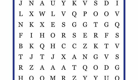 Printable easy word search games for kids - Printerfriend.ly