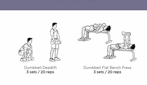 printable full body dumbbell workout plan