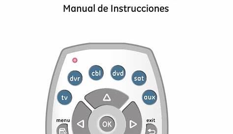 ge universal remote instruction manual