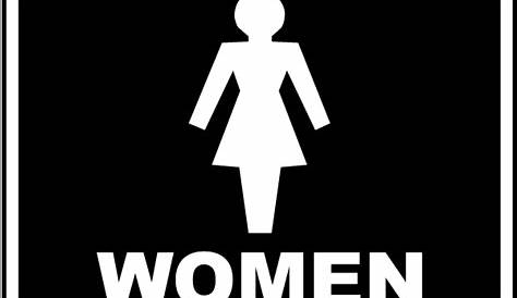 women's restroom sign printable