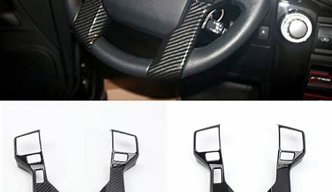 Free shipping Interior Steering Wheel Button Stripe Cover 2pcs For