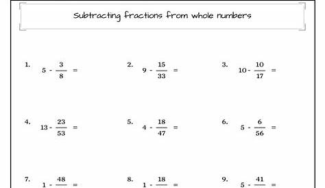 Grade 4 Math | Fractions IV (Subtraction)