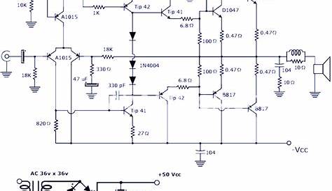 audio amplifier circuit schematic