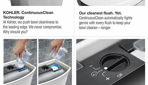kohler continuous clean toilet manual