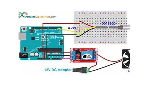 Arduino - Cooling System using DS18B20 Temperature Sensor | Arduino