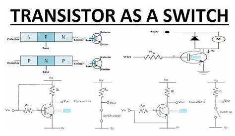 Working of Transistor as a Switch | Transistors, Electronic circuit