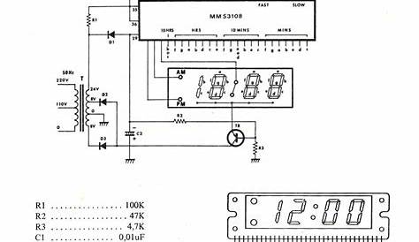 circuit diagram of digital clock pdf