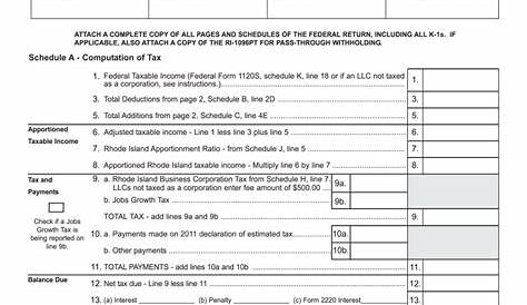 2011 rhode island tax form: Fill out & sign online | DocHub