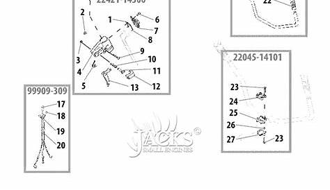Shindaiwa T260 Parts Diagram for Throttle Lever (2)