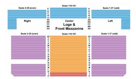 gershwin theater seating chart with seat numbers