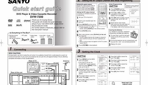 sanyo dvd player manual