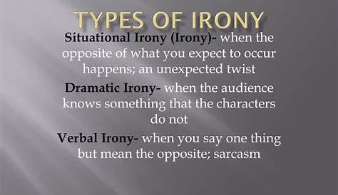 PPT - Types of Irony PowerPoint Presentation, free download - ID:2022645