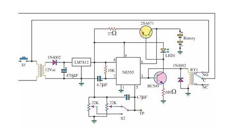 Lead Acid Battery Charger circuit for 6V – 12V - Schematic Power