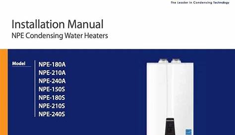Navien Tankless Water Heater Manuals - Find Them Here!