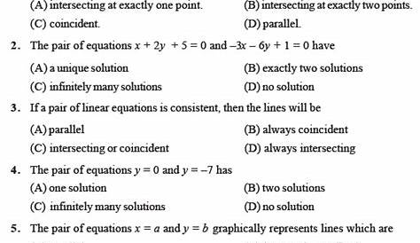 linear equations grade 10 important questions