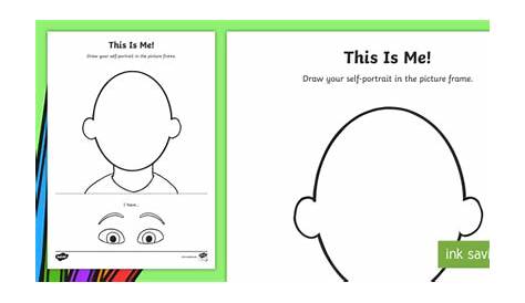 Face Template | All About Me Activity | Primary Resource