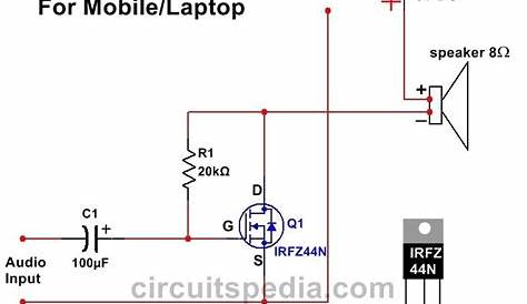 simple audio amplifier circuit diagram