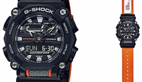The G-Shock GA-900 has a heavy-duty industrial style with a decagonal