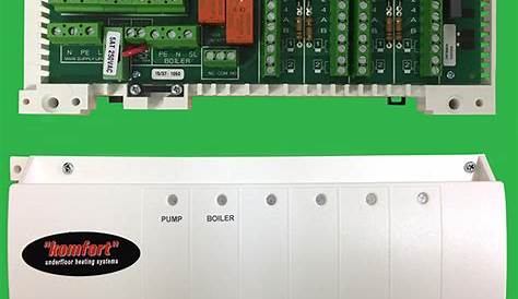 Underfloor Heating 4 Zone Master 230v Control Wiring Centre / Unit