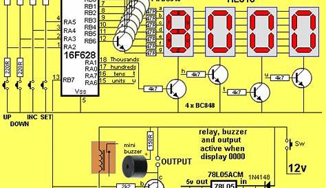 4 digit counter circuit diagram