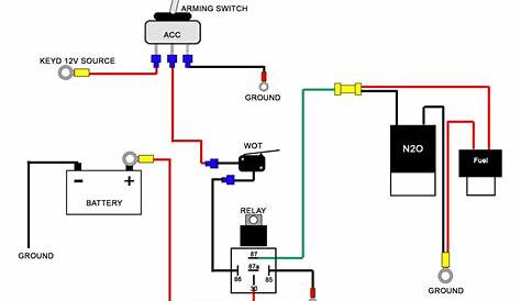 2 stage nitrous wiring diagram schematic