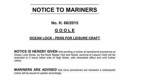 Naughty-Cal: Notice to Mariners