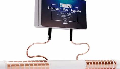 HQUA 5000E Electronic Water Descaler, Water Softener Alternative, Salt