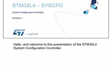 stm32l4 reference manual