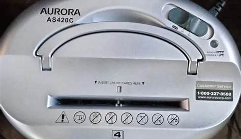 aurora as501x-ms paper shredder manual