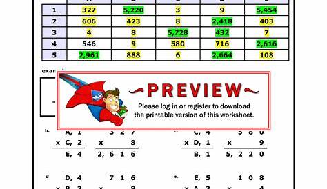 math worksheet super teacher