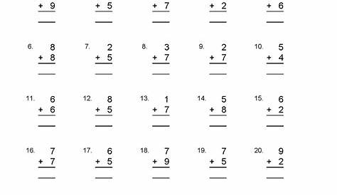 math sheets for 1st grader