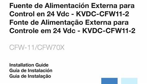 WEG CFW-11 INSTALLATION MANUAL Pdf Download | ManualsLib