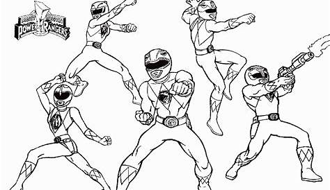 printable power rangers coloring pages