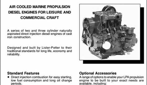 Lister and Lister Petter Diesel Engine Manuals - MARINE DIESEL BASICS